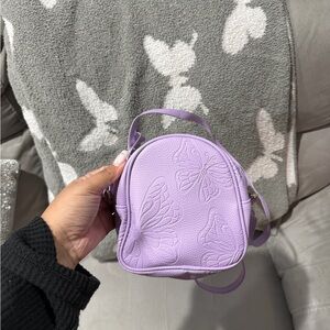 Bath & Body Works Lavender Butterfly Embossed Women's Bag